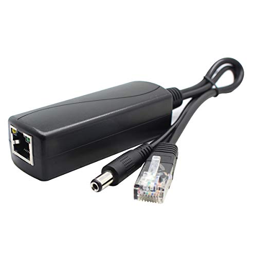 2-Pack Gigabit Poe Splitter, 48V To 12V 2A Ethernet Adapter, For Security Camera, Ap, Voip And More, Av-Ps12-G