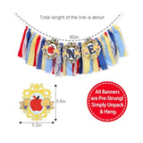 Girls First Birthday High Chair Banner - Princess One High Chair Decoration,Apple First Highchair Banner, Princess 1St Birthday Cake Crush Props