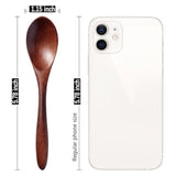 7 Pcs Small Wooden Spoons, 5.8 Inch Honey Spoons For Tea, Hardwood Wooden Honey Teaspoon For Coffee, Little Tiny Wood Spoons, Bamboo Table Spoon For Stirring, Wooden Spoons For Utensils Set