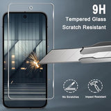 [3+3 Pack] Pixel 9 Screen Protector + Camera Lens Protector, 9H Tempered Glass, Fingerprint Unlock, Anti-Scratch, Easy Installation, Hd Screen Protector For Google Pixel 9 5G
