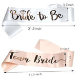 6 Team Bride Sashes,1 Bride To Be Sash,Team Bride, Bachelorette Party Sash, Wedding Party Gift For Bridesmaids (7)