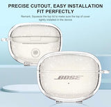 for Bose Ultra Open Earbuds Case Glitter,Cute Sparkle Bling for Bose Ultra Open Case Cover 2024,Soft TPU Cover for Bose Open Ear Earbuds Accessories