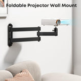 Foldable Projector Wall Mount,Ceiling Wall Projector Mount,Universal Heavy Duty 11LBS Mount for 1/4" Screw Size,360 Degrees Rotation