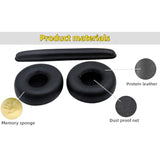 Replacement Earpads Compatible With Akg K402 K403 K420 K430 K450 K451 K452 K480 K24P K26P K412P Headphones, Protein Leather Memory Foam Ear Cushions, Noise Isolating Comfort Ear Pads (Black)