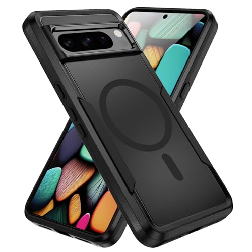 for Google Pixel 8 Pro Case,[Compatible with Magsafe] [Military Grade Drop Tested] Shockproof Magnetic Tough Rugged Protective Phone Case -6.7 inch