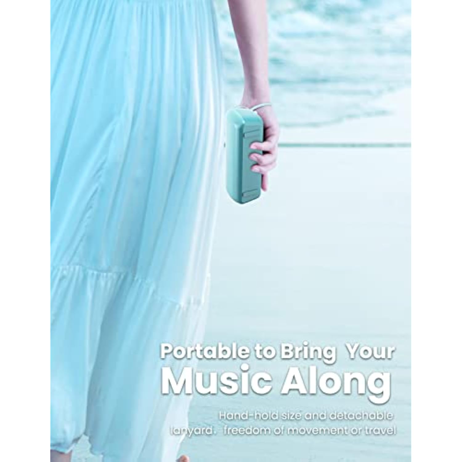 Bluetooth Speaker,Wireless Portable Speakers With Tws, 16H Playtime,Loud Clear Sound For Home,Travel And Outdoor,Handfree Calls Compatible With For Iphone (Powder Blue)