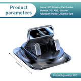 Car Dashboard Phone Holder, 360 Degree Rotation Cell Phone Mount, Anti Slip One-Hand Smartphone Holder, Universal Navigation Bracket for Most Cars