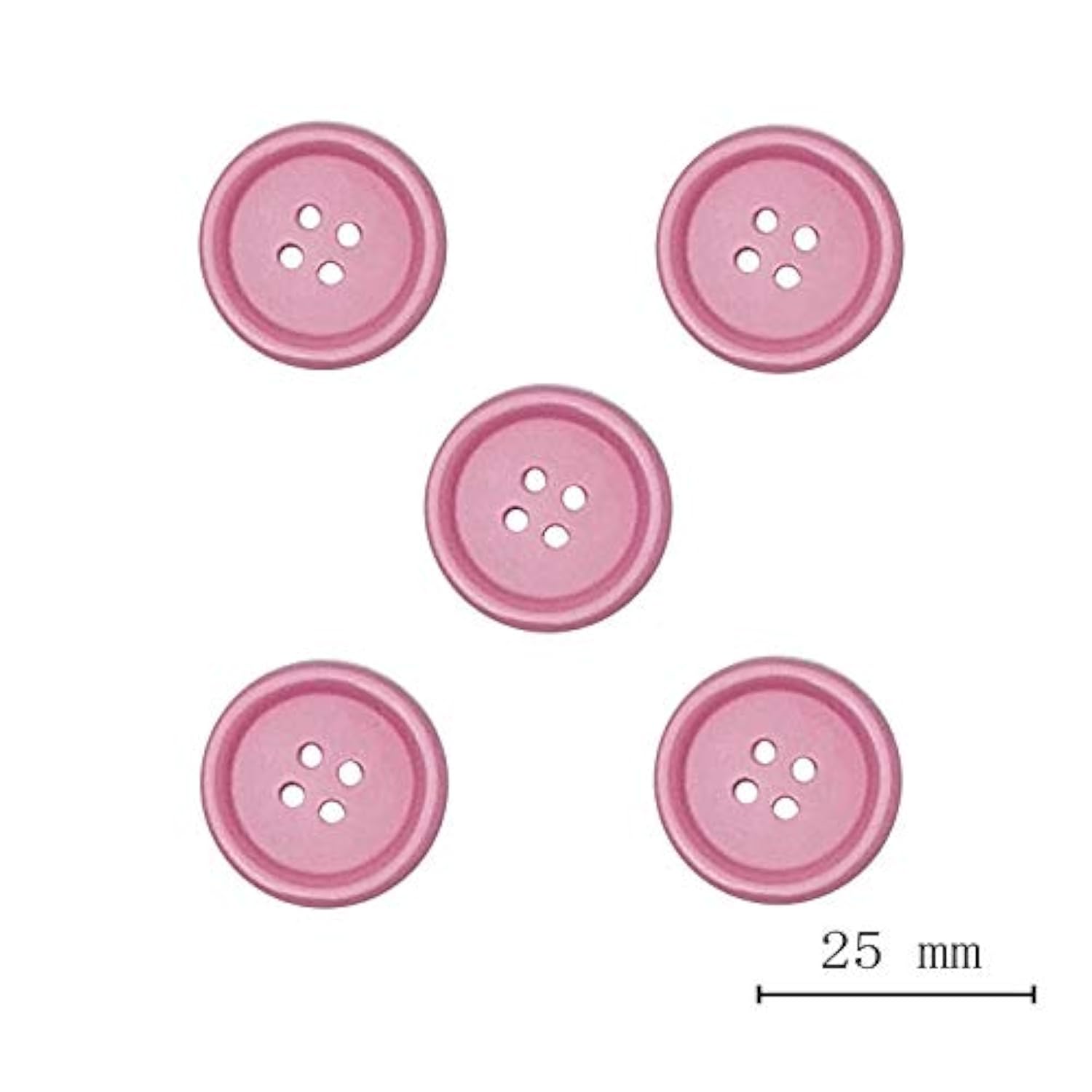 100Pcs Resin Button Solid Color 4Holes Craft Clothe Sewing Card Making