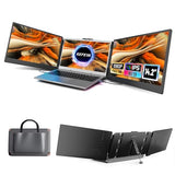 Laptop Screen Extender, 14.2" Portable Triple Monitor For Laptop With Full Hd Ips Display, Monitor Extender Compatible With Mac, Windows, Chrome, Fits 13-17 Inch Laptops