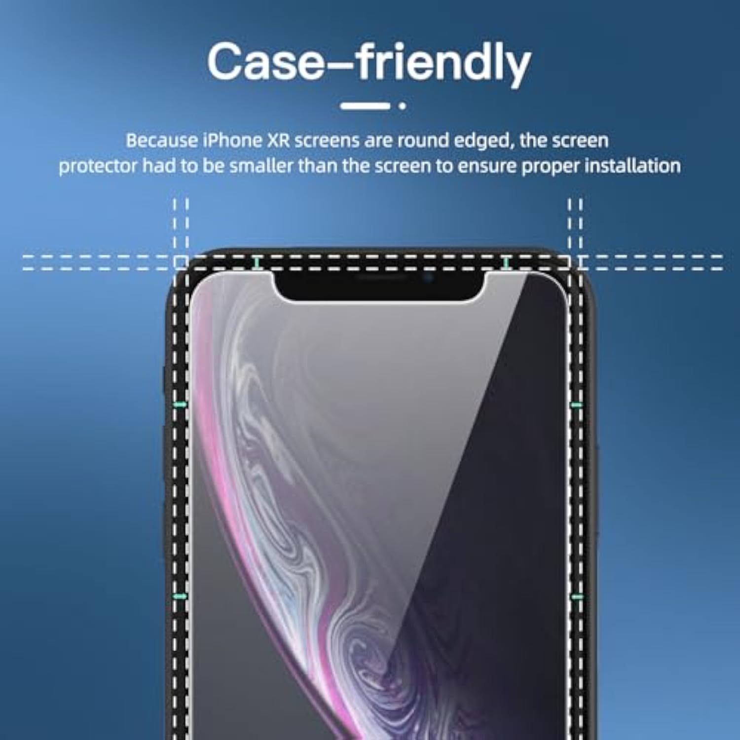 3 Pack Privacy For Iphone 11, Iphone Xr Screen Protector, Balanced 35-Degree Privacy Angle With Eye Protection, Ultra Durable 9H Hardness, Bubble-Free