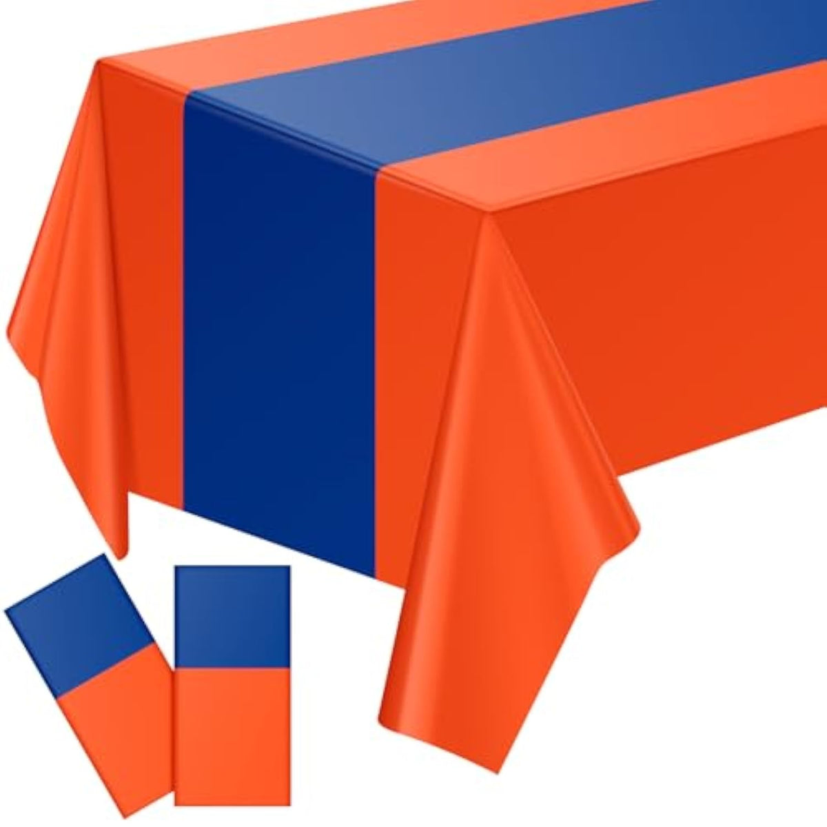 4 Pcs Blue And Orange Tablecloth Dragon Party Anime Theme Table Cloth 108 X 54 Inch Plastic Disposable Rectangle Tablecovers For Birthday Themed Party Decoration Supplies