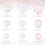 24Pcs Bubble Cake Toppers For Birthday Transparent White Pink Bubble Cake Decorations Multiple Sizes Balloon Birthday Cakes Decorations Balloon Cakes Topper For Wedding Anniversary Party Baby Shower