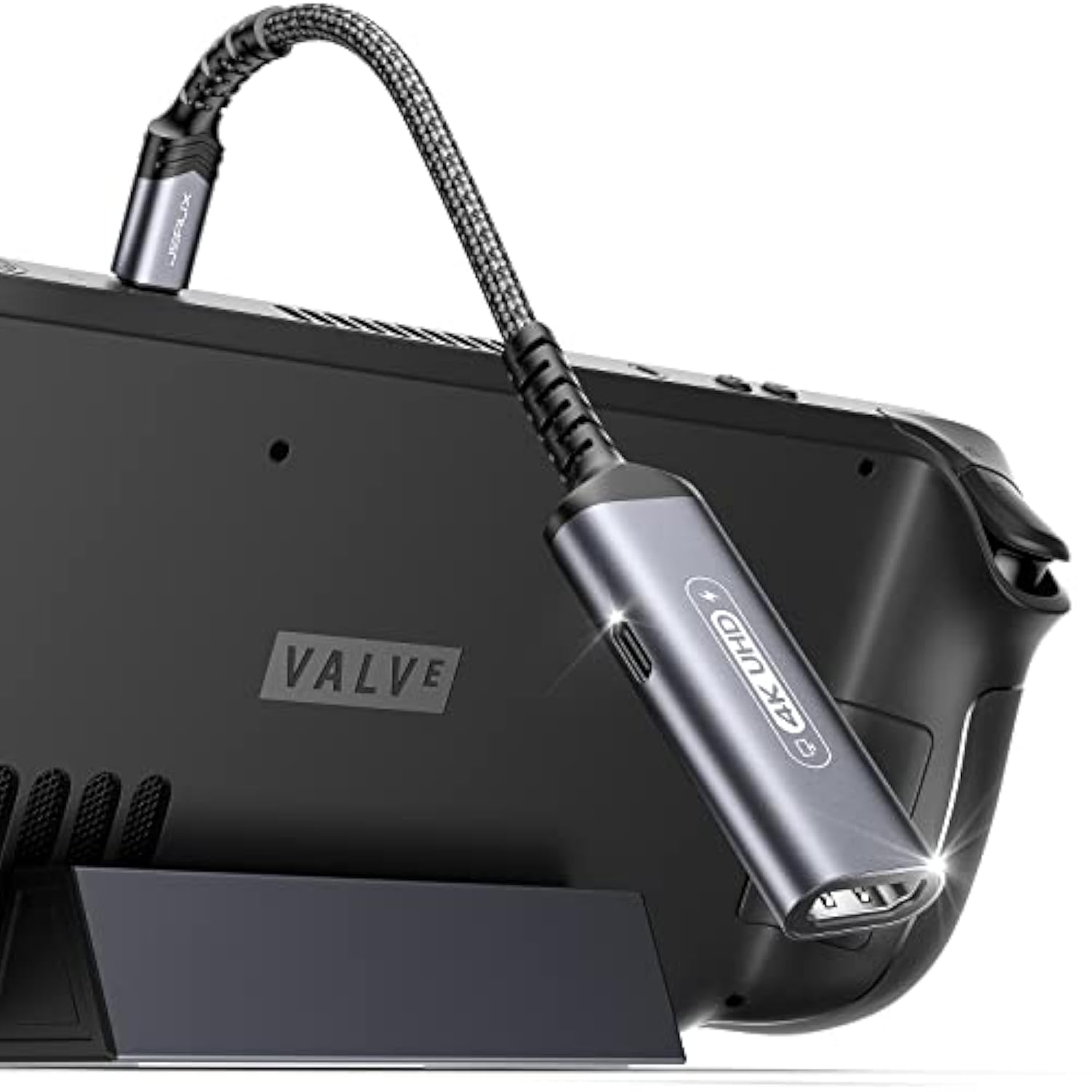 Usb C To Hdmi Adapter And Charger For Steam Deck, 2-In-1 4K @ 60Hz Type-C To H