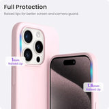 Iphone 15 Pro Max 6.7 Inch Slim Silicone Shockproof Case Chalk Pink