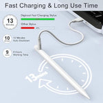 Stylus Pen For Ipad Pencil 10Th Generation, 13 Mins Fast Charging Apple Pencil With Palm Rejection & Tilt Sensitivity, Compatible With Ipad 6/7/8/9/10/11, Pro 11"/12.9"/M4, Air 3/4/5/M2/M3, Mini…