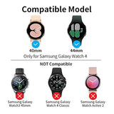 2+2 Pack For Samsung Galaxy Watch 4 44Mm Case, 9H Tempered Glass Screen Protector+ [Antiscratch] Full Coverage Durable Hard Pc Matte Protective Cover (Black+Black)