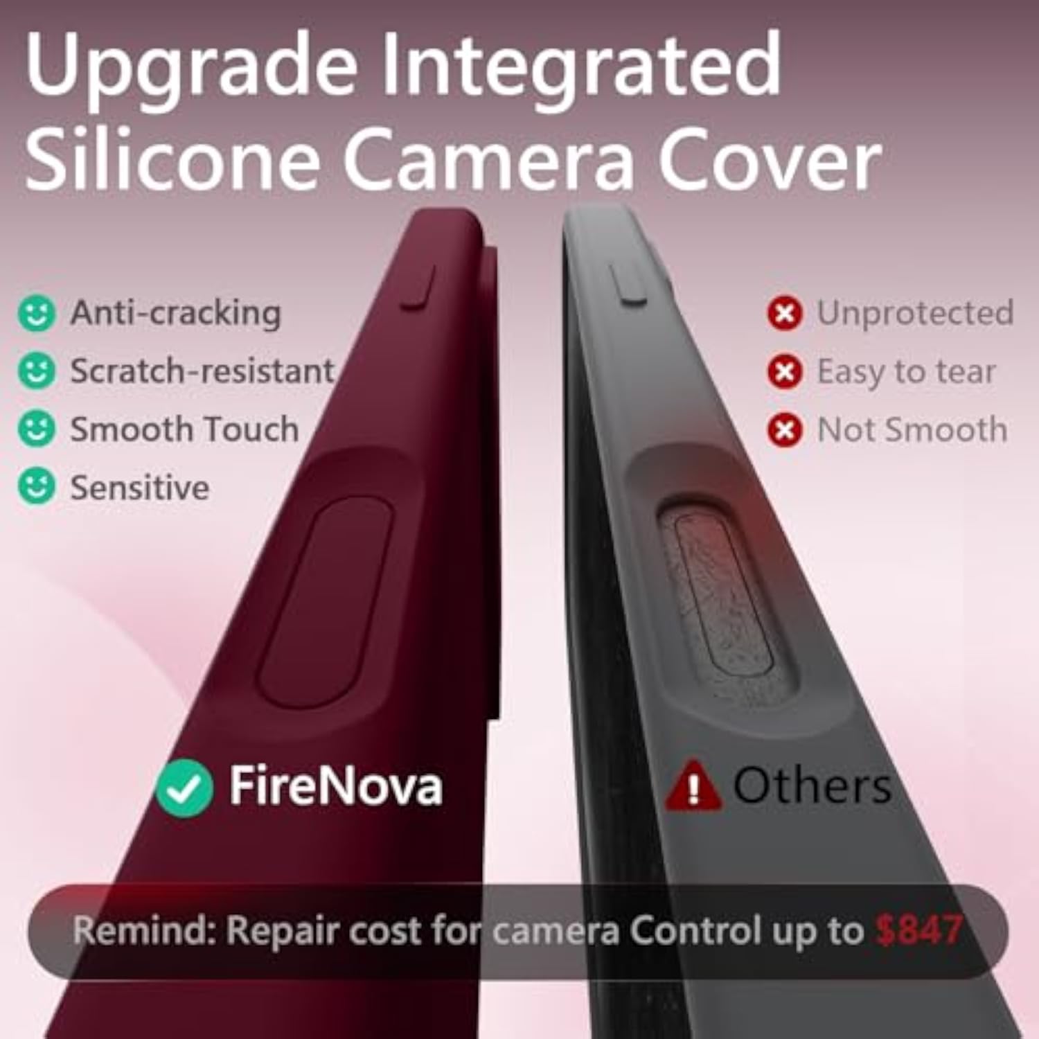 Magnetic Phone Case for iPhone 17 Pro Max, 6.9" Plum Color