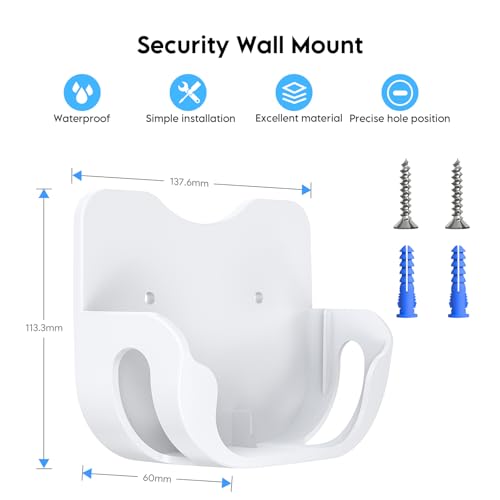 Eero 7 Wall Mount Bracket Compatible With Eero Wifi 7 Mesh Router And Extender, Space-Saving Holder For Eero 7 Wifi Extender With Cable Management White (3 Pack)