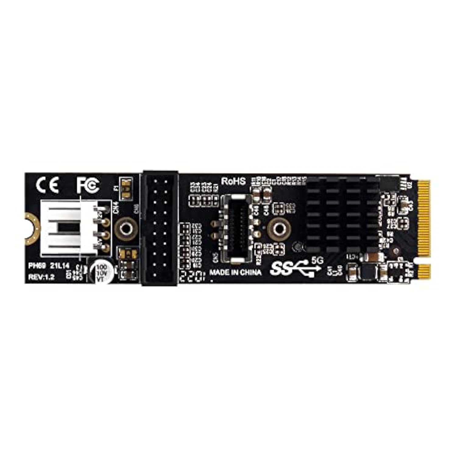 5Gbps Type-E Usb 3.1 Front Panel Socket & Usb 2.0 To Nvme Ngff M-Key Express C