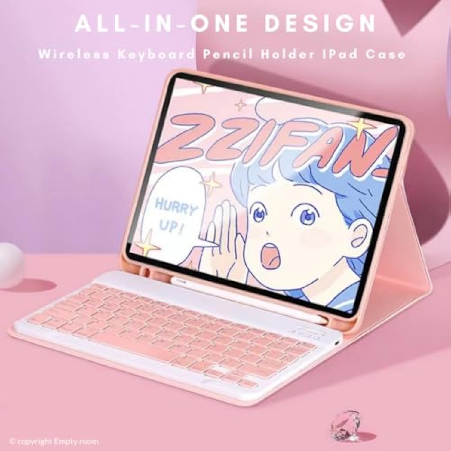 Ipad Keyboard Case With Mouse 10.2", Ipad 9Th Generation Case With Keyboard, Wireless Keyboard And Mouse With Pencil Holder Case, For Ipad 8Th Gen/7Th Gen/Ipad Pro 10.5"/Ipad Air 3Rd Gen