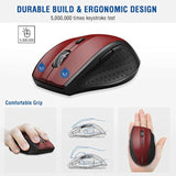 Wireless Mouse, Computer Mouse 18 Months Battery Life Cordless Mouse, 5-Level