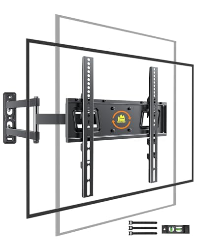 Landscape to Portrait Rotating TV Wall Mount for Vertical Mounting of Displays,Menu Wall Board Mount for 26-65" TVs Holds 88 lbs, Full Motion Corner