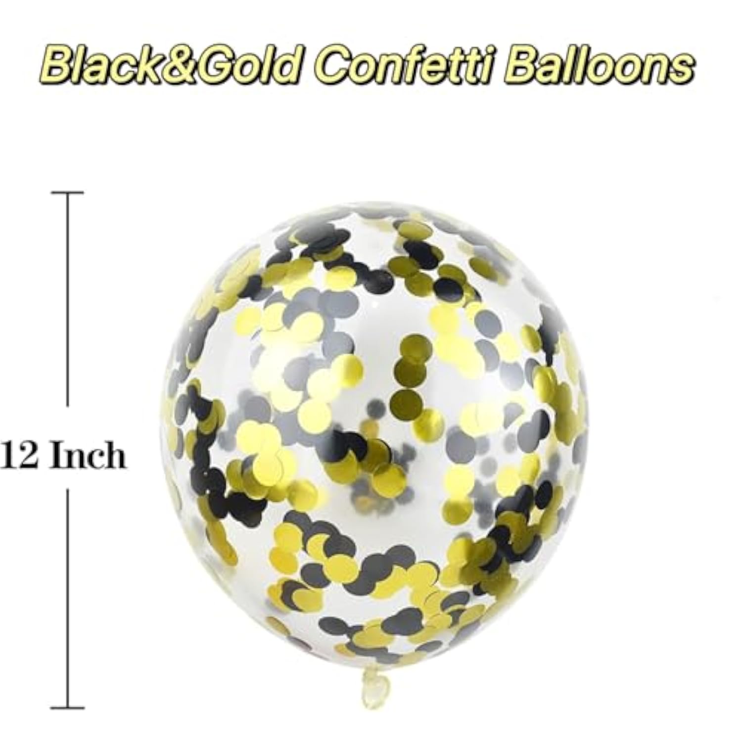 Black Gold Balloon Garland Kit 124pcs Birthday Wedding New Year Decor