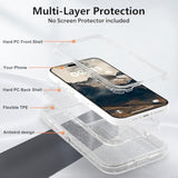 Clear Glitter Phone Case for iPhone 15 Pro Max