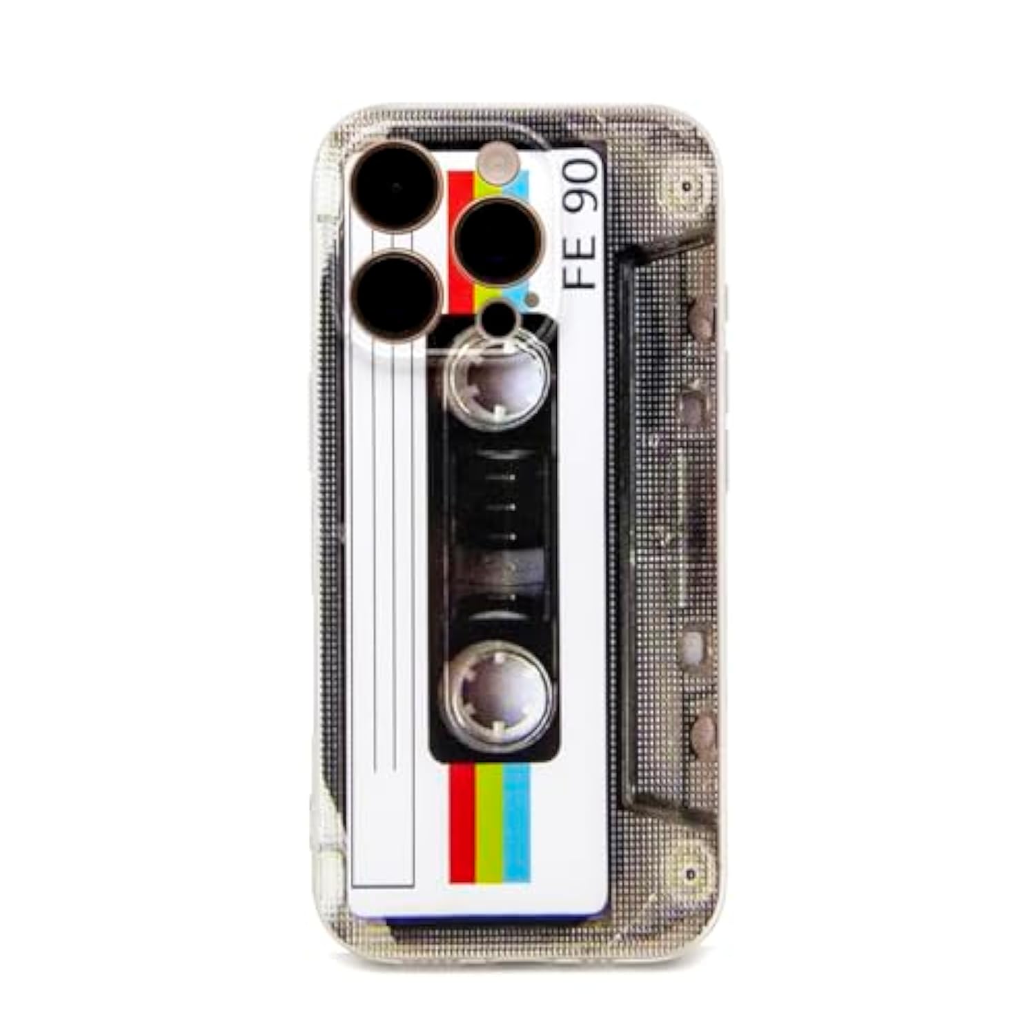 Case For Iphone 16 Pro Matte Finish Heavy Duty Soft Back Cover With Reinforced Corners Tpu Soft Bumper Retro Cassette Tape Case Compatible With Iphone 16 Pro