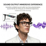 AI Smart Translation Glasses, 164 Language Voice Translator, Open-Ear Bluetooth Glasses with Speakers, Photochromic Lenses, Lightweight 170mAh