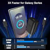 Type C Charger Fast Charging, 2 Pack 25W Usb C Wall Charger Fast Charging Block With 6Ft Type C Charging Cable Compatible For Galaxy S25/S25+/S25 Ultra/S24/S24+/S24 Ultra/S23, Iphone 17 16 15 Pro Max