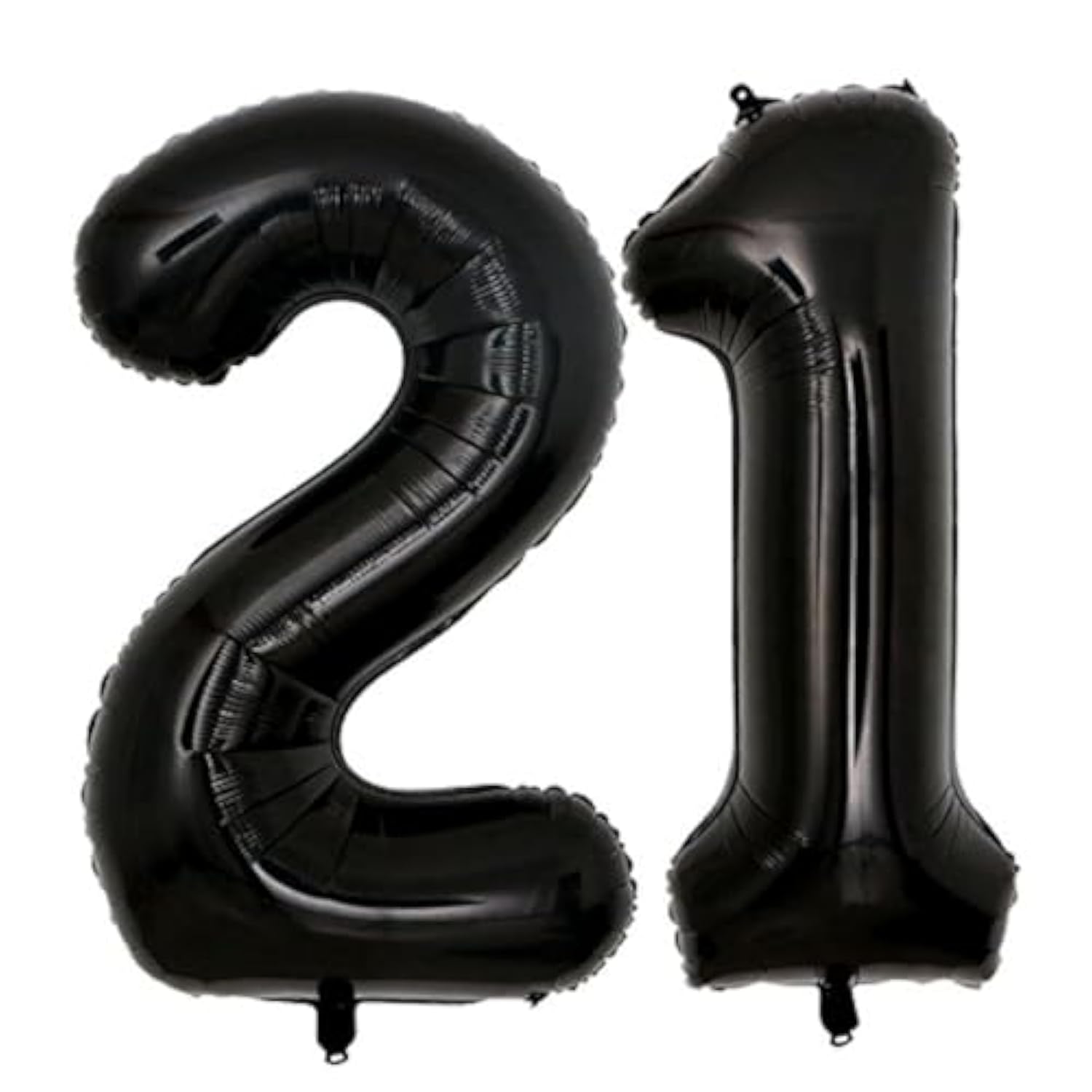 40inch Jumbo Black 21 number balloons for 21st Birthday Decorations helium balloons party supplies use them as Props for Photos (Black 21)