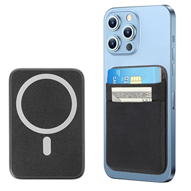 Wallet Compatible For Magsafe, Magnetic Phone Wallet Card Holder For Back Of Phone Compatible For Iphone 15/14/13/12 Mini/Plus/Pro/Pro Max & Magsafe Case -Black