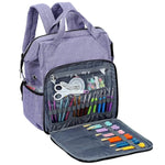 Crochet Bag Organizer, Large Capacity Yarn Storage, Knitting Bag For Carrying Projects, Crocheting Hooks, Suppliers, Needles And Accessories, Purple