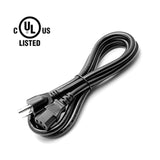 Amplifier Power Cord For Ion Block Rocker, Guitar Amp, Job Rocker, Explorer Portable Speaker System, Ion Ipa76C Ipa76A Ipa76S Ipa23 Block Party & Live 3 Prong Power Cable Replacement