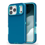 Designed For Iphone 17 Pro Case,[Without Screen Protector] Shockproof/Dust/Drop Proof 3-Layer Full Body Protection Rugged Heavy Duty Phone Case Cover For Iphone 17 Pro 6.3", Turquoise