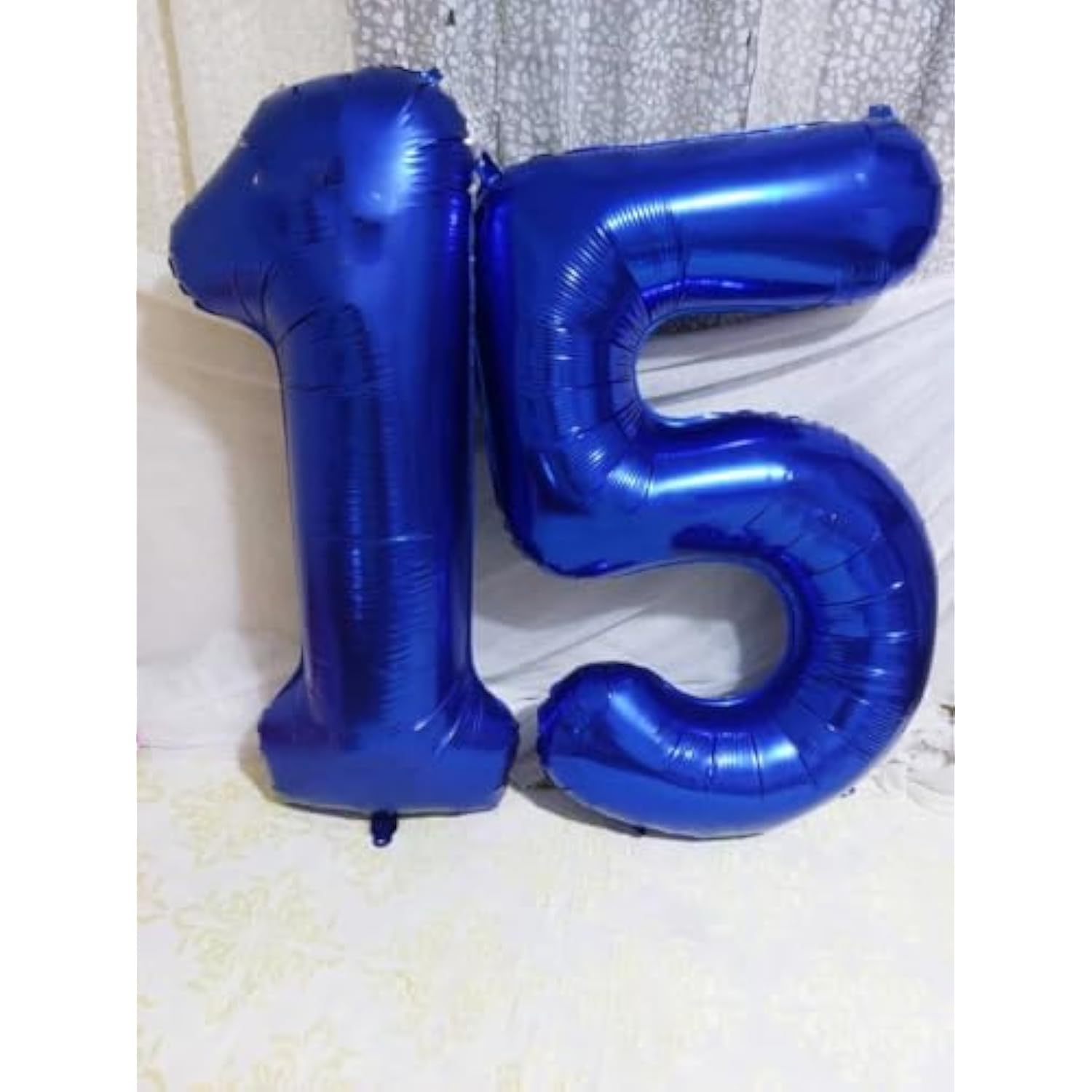 Number 5 Balloon 40 Inch For 5Th Birthday Decorations, 15 25 35 50 Big Navy Blue Numbers Balloons For Wedding Party Decor