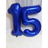 Number 5 Balloon 40 Inch For 5Th Birthday Decorations, 15 25 35 50 Big Navy Blue Numbers Balloons For Wedding Party Decor