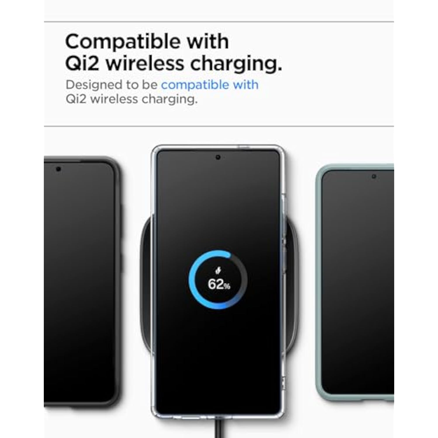 Spigen Rugged Armor MagFit Designed for Galaxy S25 Ultra Case [Fast Wireless Charging/Magnet for Galaxy] (2025) - Matte Black