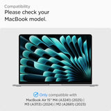 Spigen for MacBook Air 15 inch Case M4 (2025), MacBook Air 15 inch M3/M2 (2024-2022), Urban Fit Protective Premium Fabric Case Cover, A3241 A3114 A2941 Black