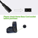 2 Prong Power Cord Fit For Roomba Home Base Charger 900 800 700 600 Series & I Series - I3 I4 I6 I7 I8 985 980 960 895 890 880 870 761 695 690 680 675 Charging Dock Power Cable Replacement Black