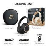 Active Noise Cancelling Headphones, Bluetooth 5.4 Wireless on Ear ANC Headphone with 65H Playtime, Deep Bass, Low Latency, Foldable Headset with Mic