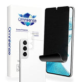 Galaxy S22 Screen Protector Matte Privacy Soft Film 2 Pack And Tempered Glass Camera Lens Protector 1 Pack, Support Fingerprint Unlock Matte Finish Surface Anti Glare 2 Way Anti Spy Privacy Protection For Samsung Galaxy S22 (6.1")