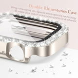 4-Pack Bling Case with Glass for Apple Watch 46mm Series 11/10 - Compatible with Series 11 and 10