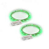 2 Sets 20 Leds Green Color String Lights Silver Wire Indoor And Outdoor 6.5 Feet Firefly Starry Fairy Lights Battery Pow