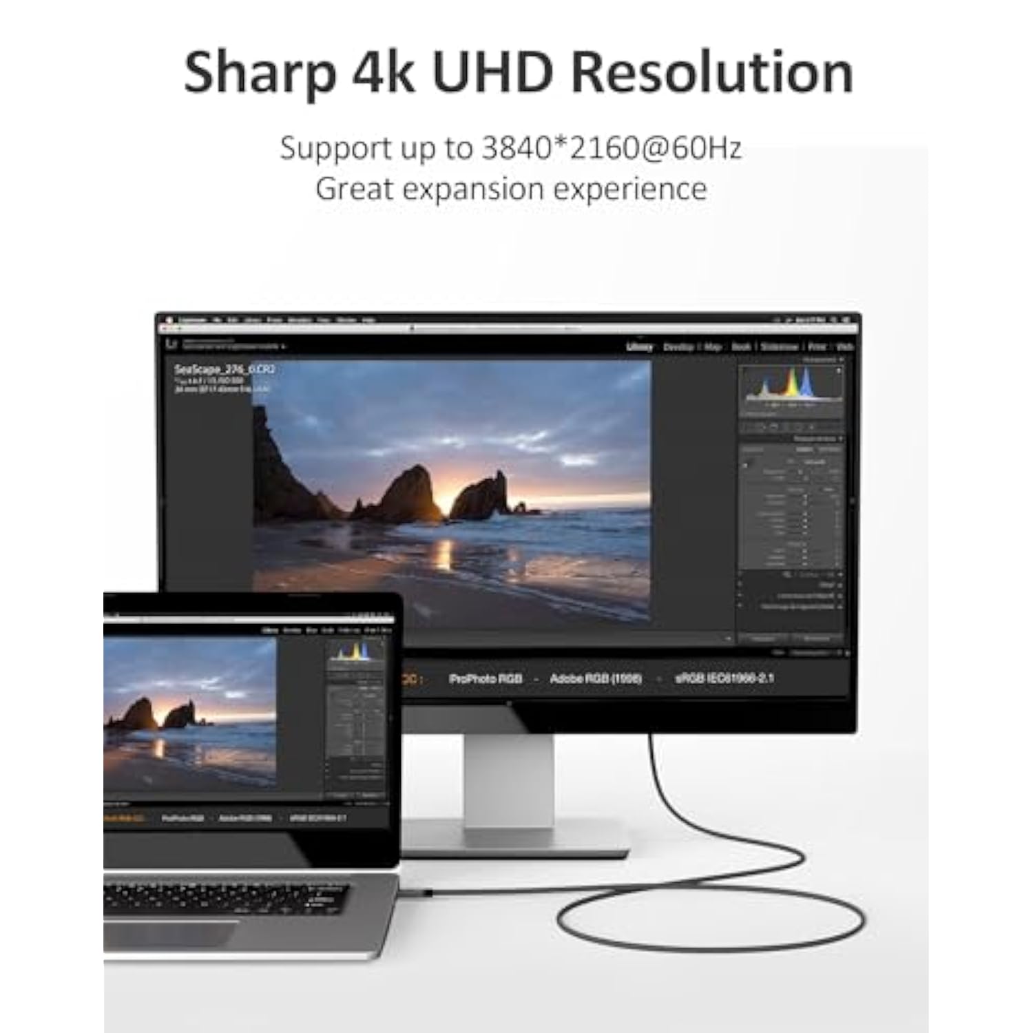 Usb C To Hdmi Cable, 4K@60Hz Usb Type C To Hdmi Cable, Thunderbolt 3 Compatibl