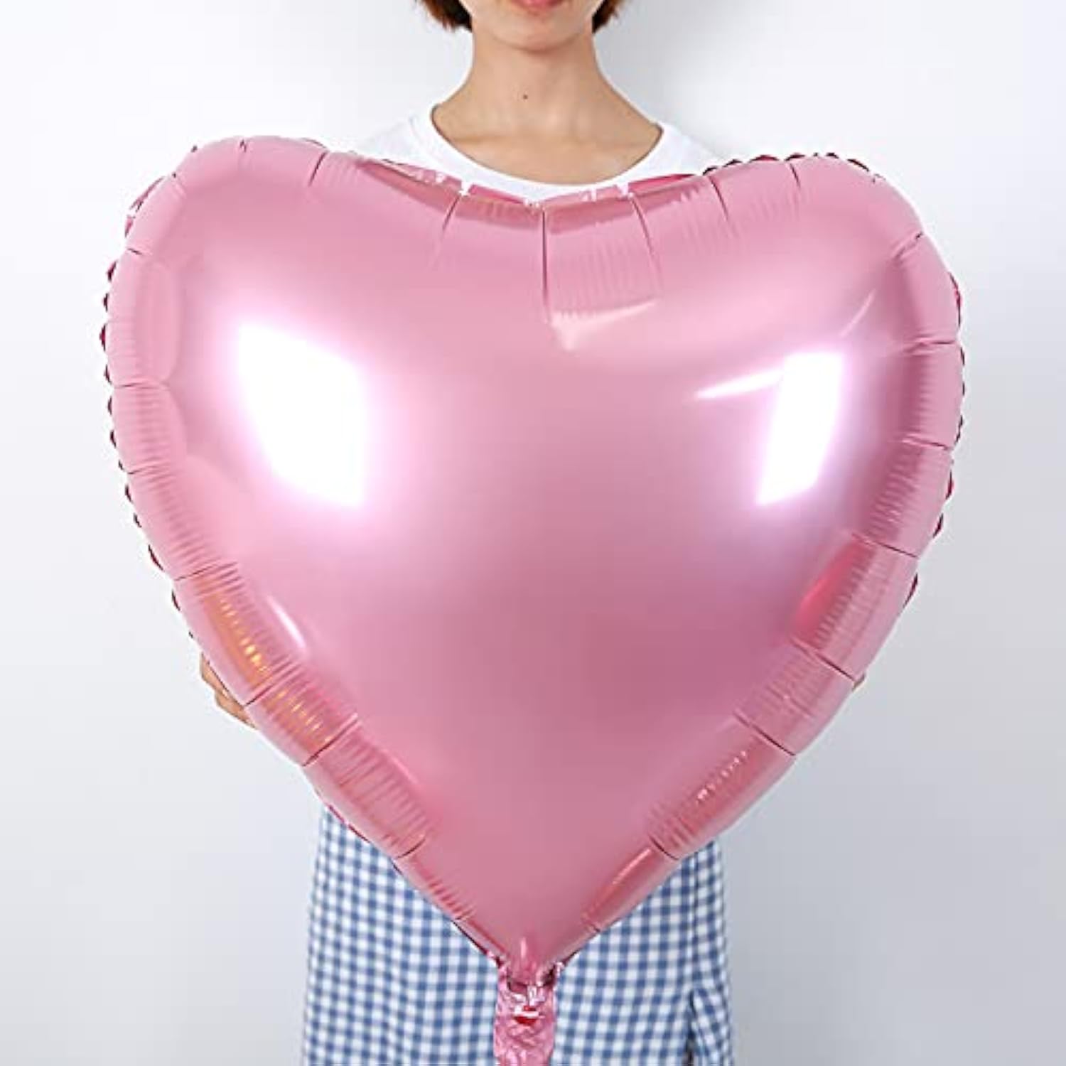 8 Pcs 36 Inch Huge Red Heart Balloons, Romantic Large Heart Foil Balloons Valentine'S Day Balloons For Wedding Engagement Anniversary Party Favor Decorations (Pink)