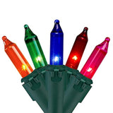 Mini Incandescent Christmas Lights - Multi-Color - 4' Green Wire - 20Ct