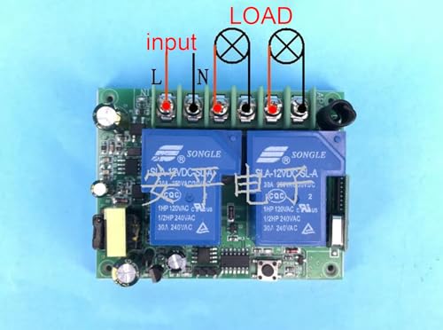 Wireless Remote Control High-Power Ac 110V/220V Wireless Remote Switch 30A High-Current Controller Relay