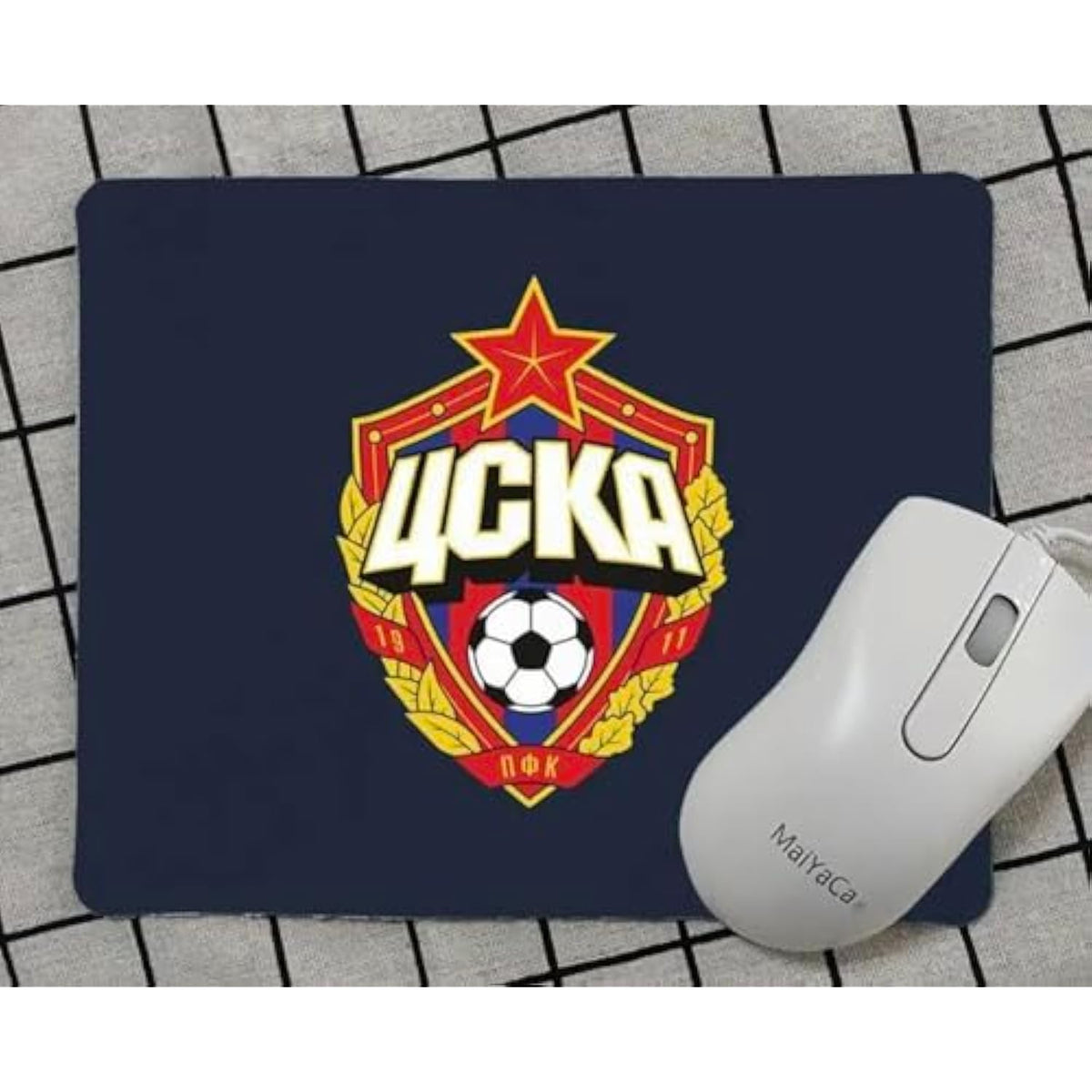 Pfc Cska Moscow Professional Football Club Russian Russia Soccer Team Non-Slip Mousepad Gaming Computer Gaming Desktop Laptop Mouse Pad 7.1 X 8.7 Inches
